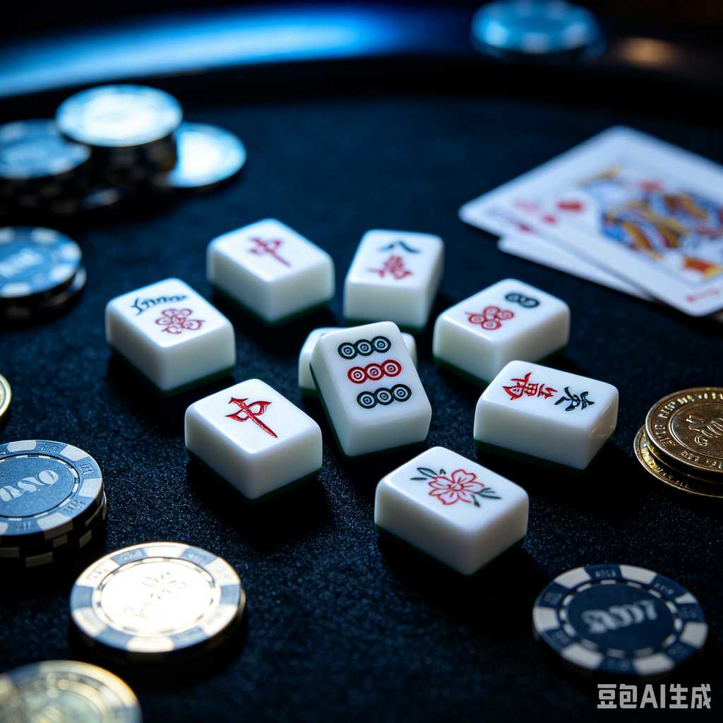 artistic mahjong tiles set
