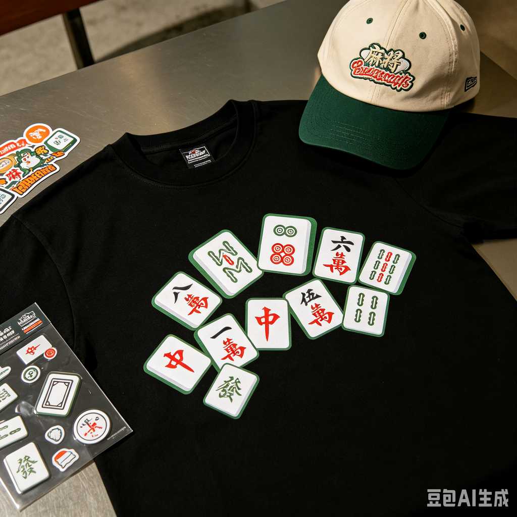 hand painted mahjong tiles